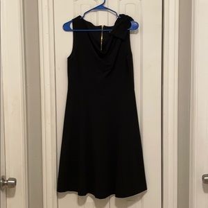 Black flowly dress